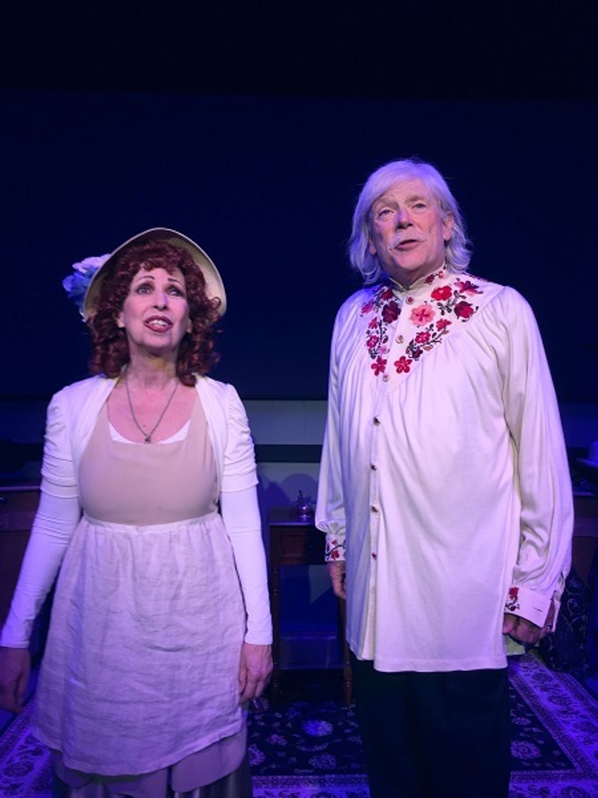 L to R: Chris DeCarlo and Evelyn Rudie in scene from Sholom Aleichem
Photo Credit: Cydne Moore