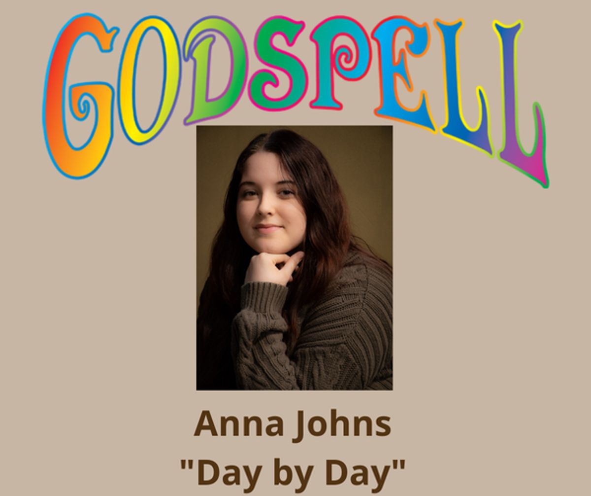 Anna Johns singing "Day By Day." Anna Johns singing "Day By Day."