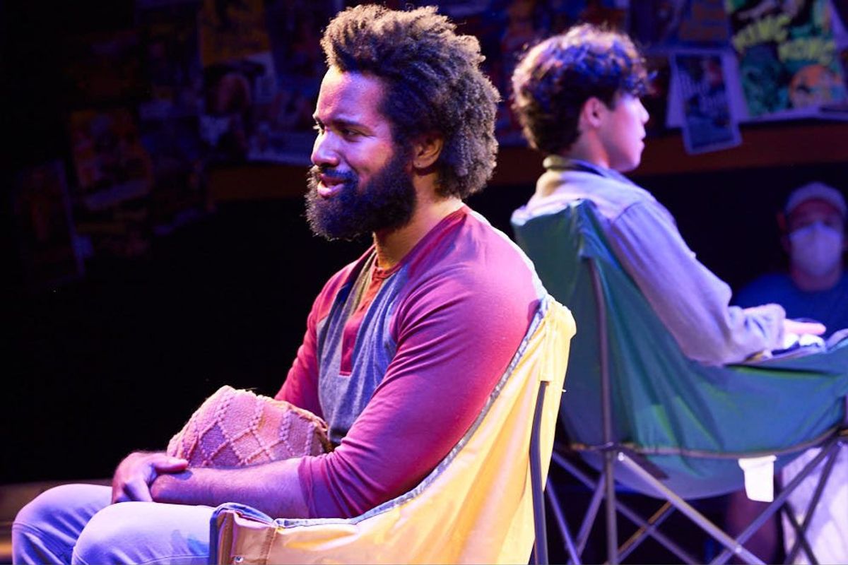 Actor Kirk Brown as Remy Washington and actor Nicholas Toscano as Peter "Pup" Miller.