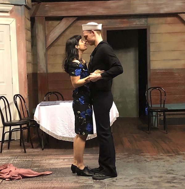 This is a photo take during rehearsal for our show. It depicts a great scene between the two characters "Tood" and "Tommy". 2