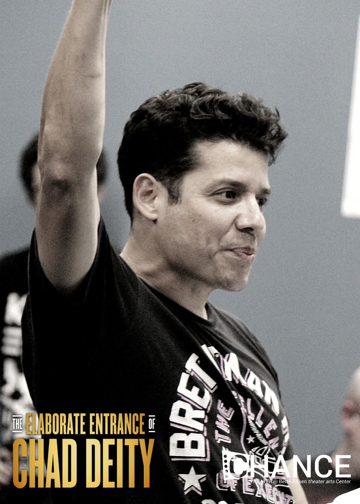 Rudy Solis III as Macedonio Guerra in rehearsals for the OC premier of Kristoffer Diaz's Pulitzer Prize Finalist play, "The Elaborate Entrance of Chad Deity." Directed by Jeremy Aluma, this high-octane comedy-drama will play September 23 - October 23, 2022 at Chance Theater in Anaheim, CA. 
