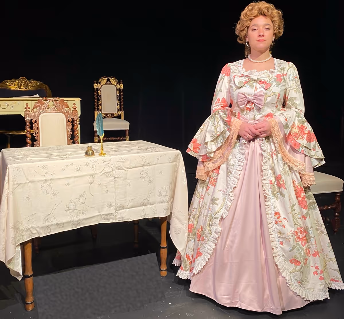 Claire Kenny as the actual historic figure Catherine ‘Kitty’ Clive who was a first songster and star comedienne of British playhouse entertainment. Clive led and created new forms of English musical theatre. Was she a cheeky minx, a refined siren, a leering vulgarian, or all or none of these? From her 1728 debut until 1748, audiences flocked to find out. Claire Kenny as the actual historic figure Catherine ‘Kitty’ Clive who was a first songster and star comedienne of British playhouse entertainment. Clive led and created new forms of English musical theatre. Was she a cheeky minx, a refined siren, a leering vulgarian, or all or none of these? From her 1728 debut until 1748, audiences flocked to find out.