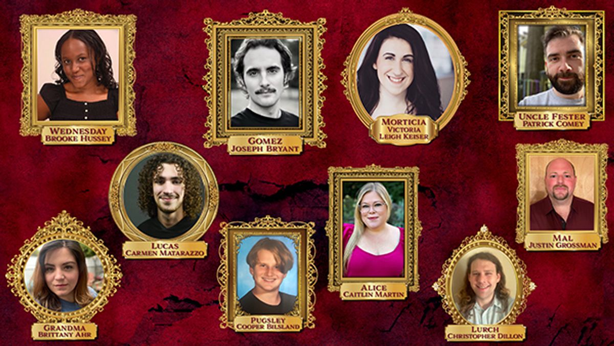 Cast of The MAC Players production, "The Addams Family: A New Musical Comedy". Courtesy of the artists.