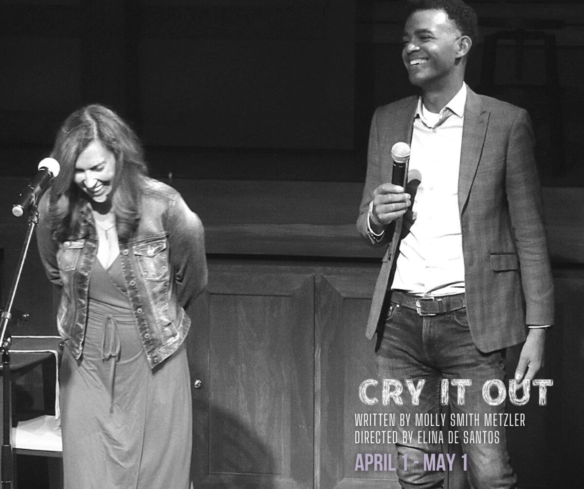 Aubrey Saverino and Seyto James at the Design Preview Party for "Cry It Out". "Cry it Out runs at Chance theater at Bette Aitken theater arts in Anaheim, CA Center April 1 - May 1, 2022. Photo Credit; Camryn Long