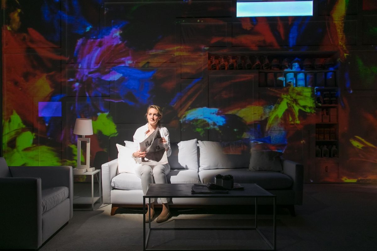 Heidi Gleichauf as Lane in "The Clean House." Photo by Trent Campbell '19 Heidi Gleichauf as Lane in "The Clean House." Photo by Trent Campbell '19