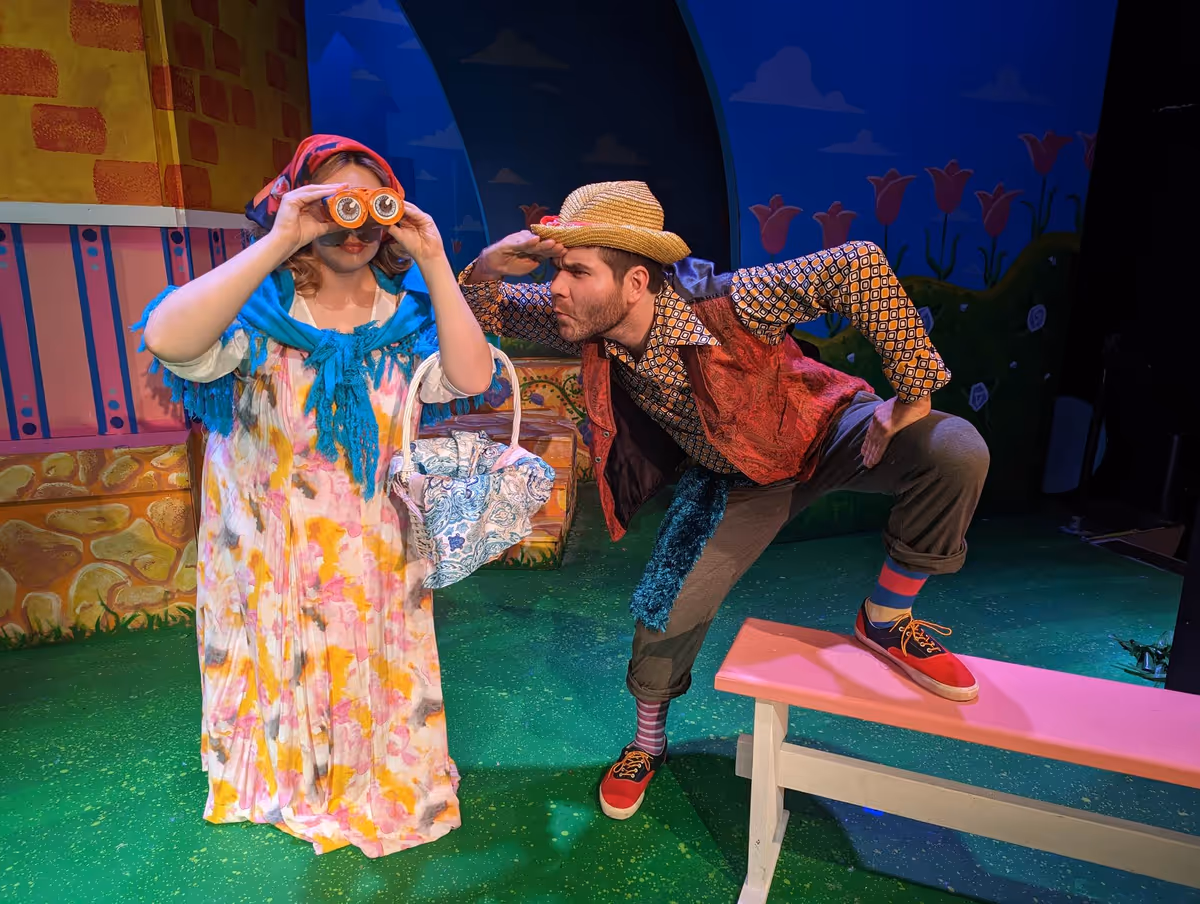 Mary (Maria Hefte) and Eric (Stephen Denning) search for their long lost daughter Rapunzel.