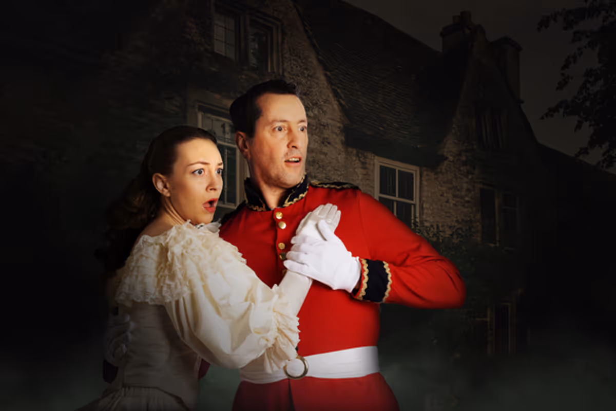 Aline (Emily Schinkel) and Alexis (Chad Henderson) in The Sorcerer.
Photo: Nick Mandelay / Alister Walters 