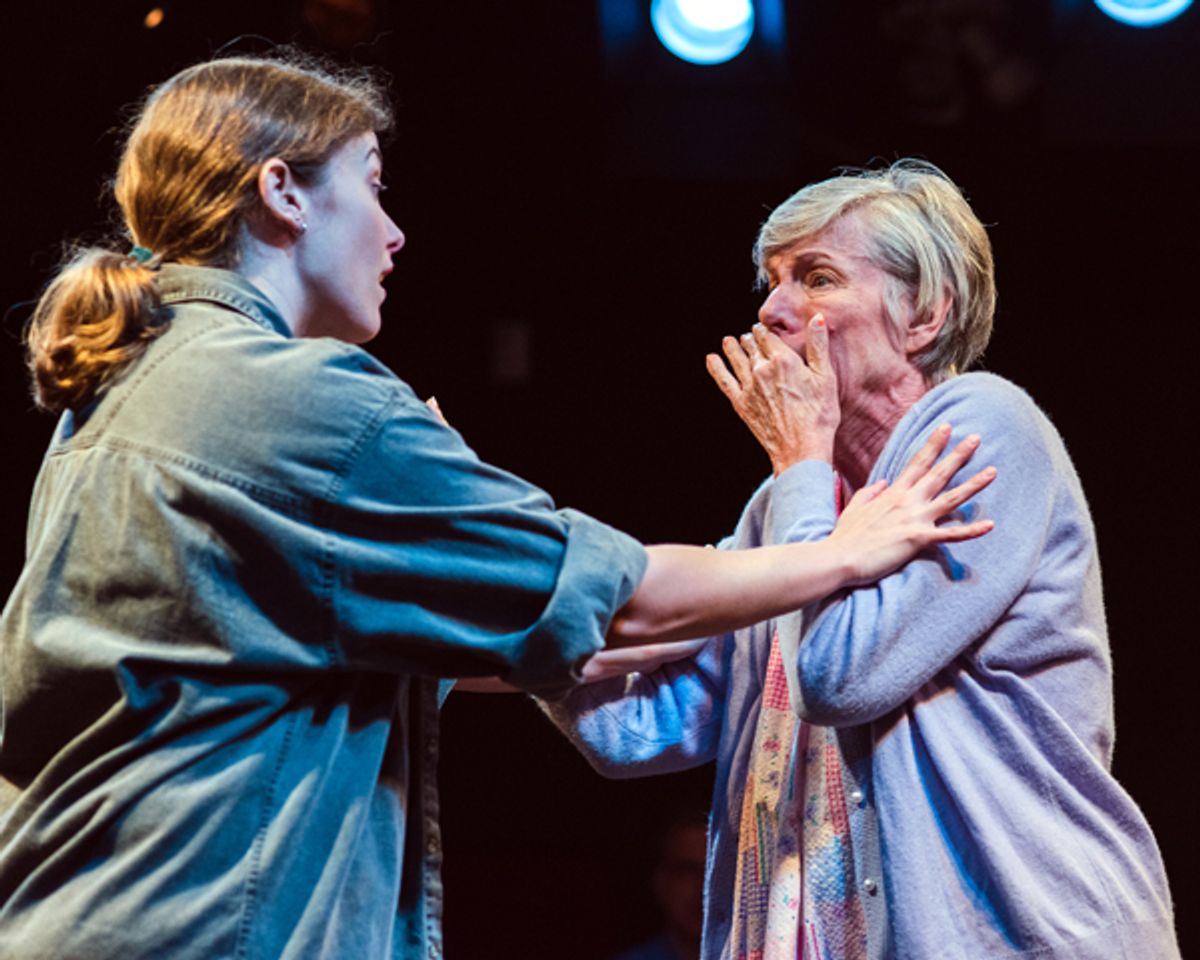 'night, Mother by Marsha Norman at Spotlighters Theatre, directed by Suzanne Beal.
Valerie Lash as Thelma (Mama) and Erin Klarner as Jesse
Set Design/Scenic Art at Alan Zemla
Costumes by Rachel Smith
Properties by Melissa Banister
Lighting by Fuzz Roark
Stage Managed by Thom Buckley