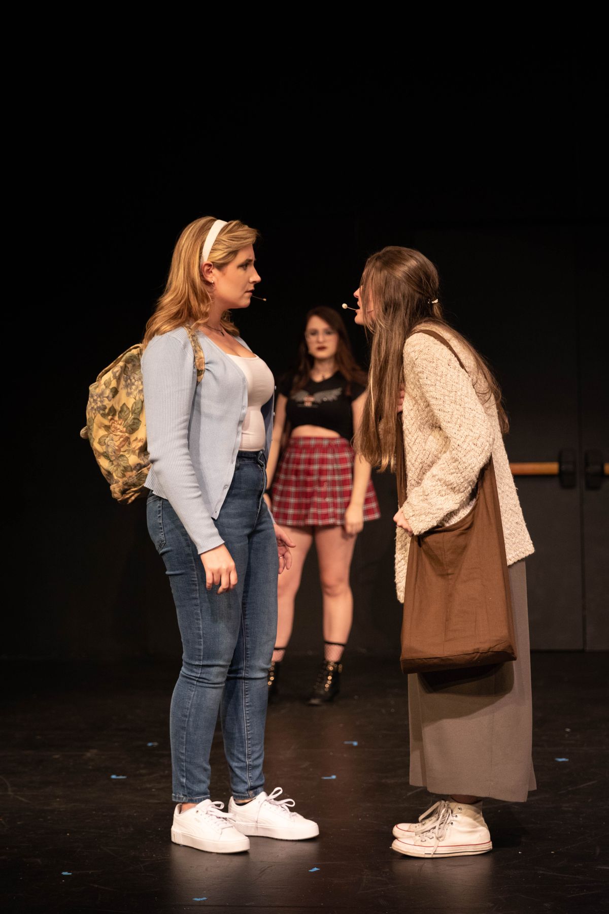 (l to r) Erin Shaughnessy as Sue Snell and Kennedy Morris as Carrie White in CARRIE: THE MUSICAL (Photo: Trish Haldin)  