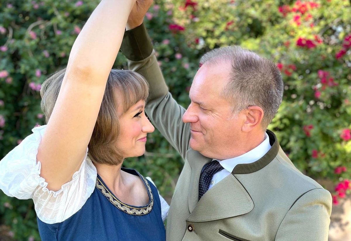 The Sound of Music at Scottsdale Desert Stages Theatre stars Melissa Solomon as Maria and Mark Stoddard as Captain Von Trapp.  