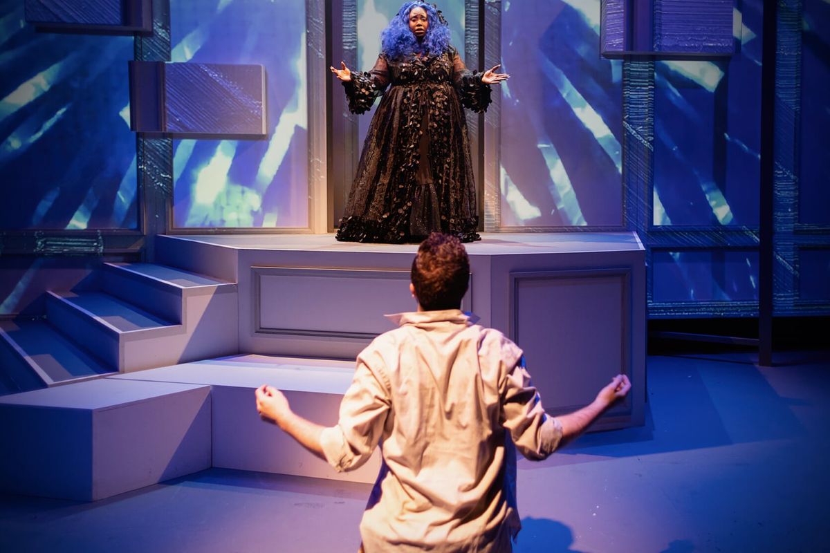 Shermona Mitchell as Diana of Detroit and Tyler Rogers as Gus.  Photo credit: Brett Love