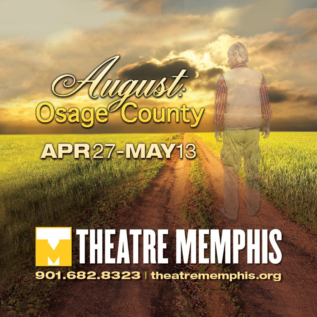 August: Osage County 			Lohrey Stage   
By Tracy Letts
April 27 – May 13, 2018
Directed by Jerry Chipman
Pulitzer Prize Drama. The large Weston family unexpectedly reunites after Dad disappears and their Oklahoman family homestead explodes in a maelstrom of repressed truths and unsettling secrets. Mix a pill-popping, scathingly acidic matriarch, sisters harboring shady secrets, suspect spouses and relatives attracted to all the wrong things and you've got unflinching exposé of the dark side of a Midwestern American family. 
