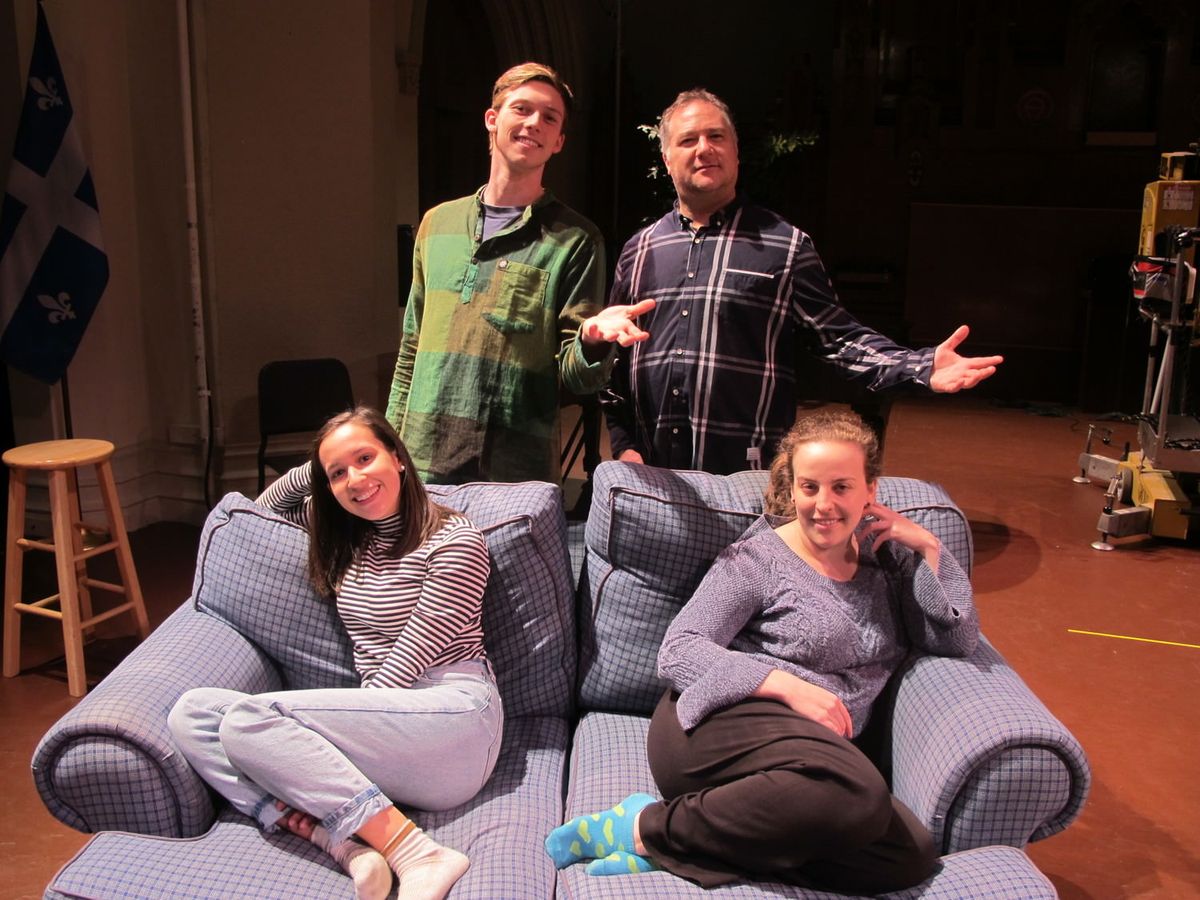 Lend Me A Tenor cast members in rehearsal. Lend Me A Tenor cast members in rehearsal.