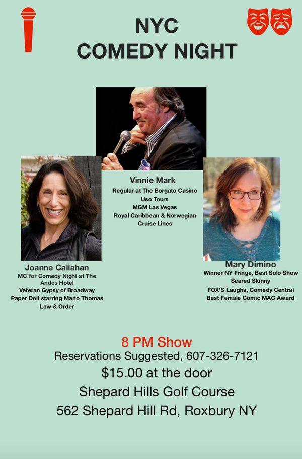 Vinnie Mark, Mary Dimino "Comedy Under the Stars" 1