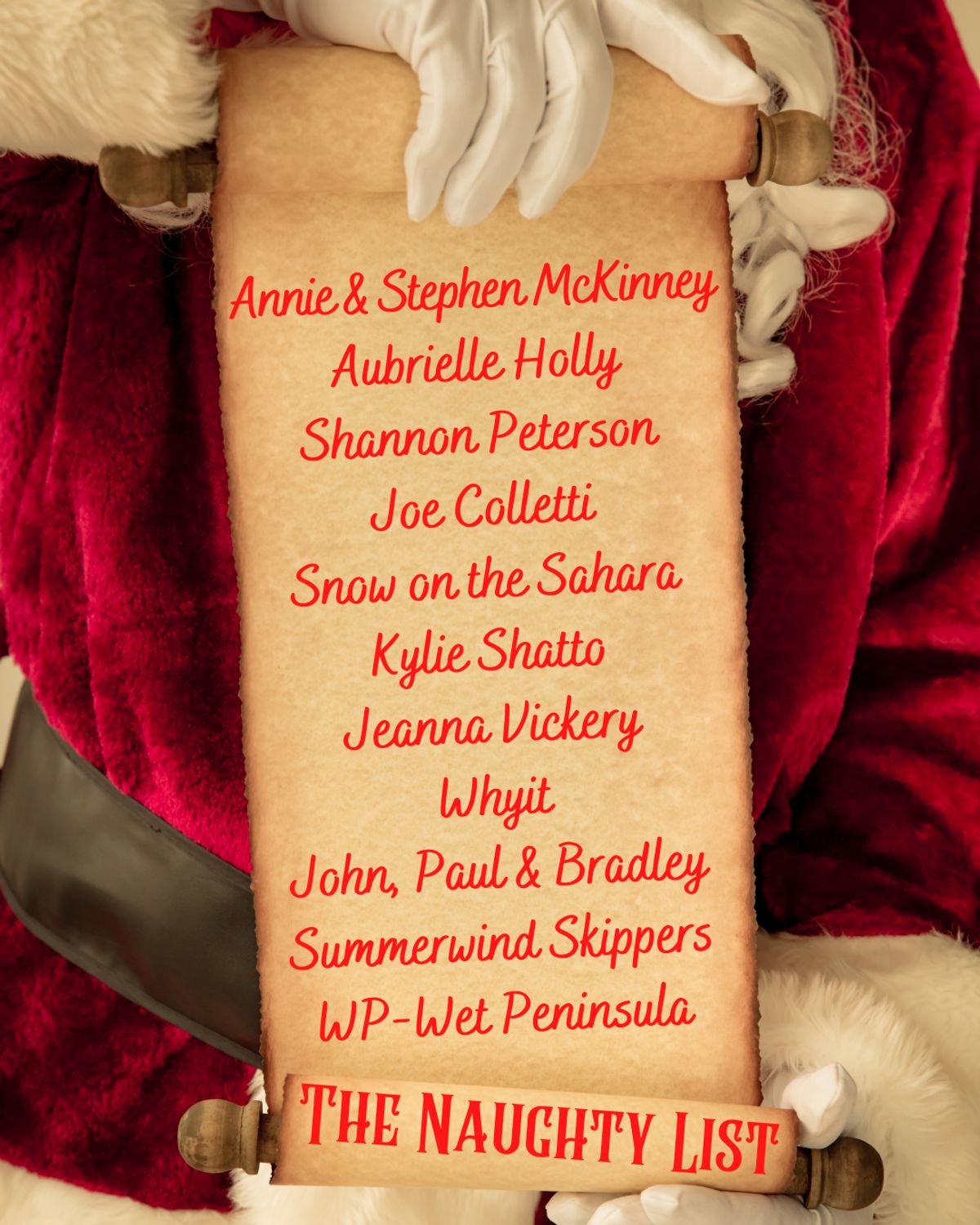 Cast List for BLT's Christmas Cab Cab "The Naughty List" Cast List for BLT's Christmas Cab Cab "The Naughty List"