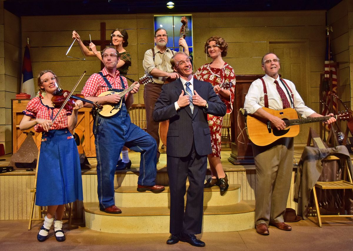 Beef & Boards Dinner Theatre presents the Bluegrass Gospel musical comedy "Smoke on the Mountain" through June 20. In accordance with safety protocols, audiences are distanced, and masks are required. For more information, visit beefandboards.com. Beef & Boards Dinner Theatre presents the Bluegrass Gospel musical comedy "Smoke on the Mountain" through June 20. In accordance with safety protocols, audiences are distanced, and masks are required. For more information, visit beefandboards.com.