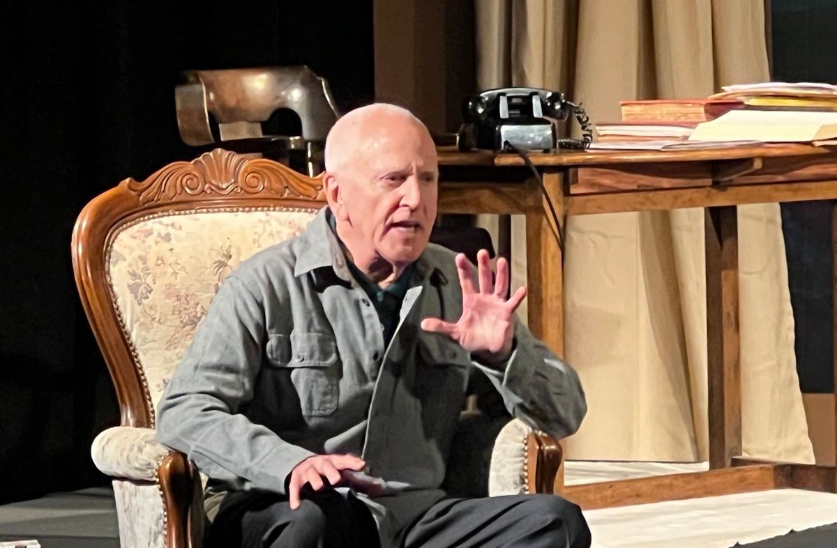 John Rubinstein as Eisenhower (Photo by Pierre Lumiere)