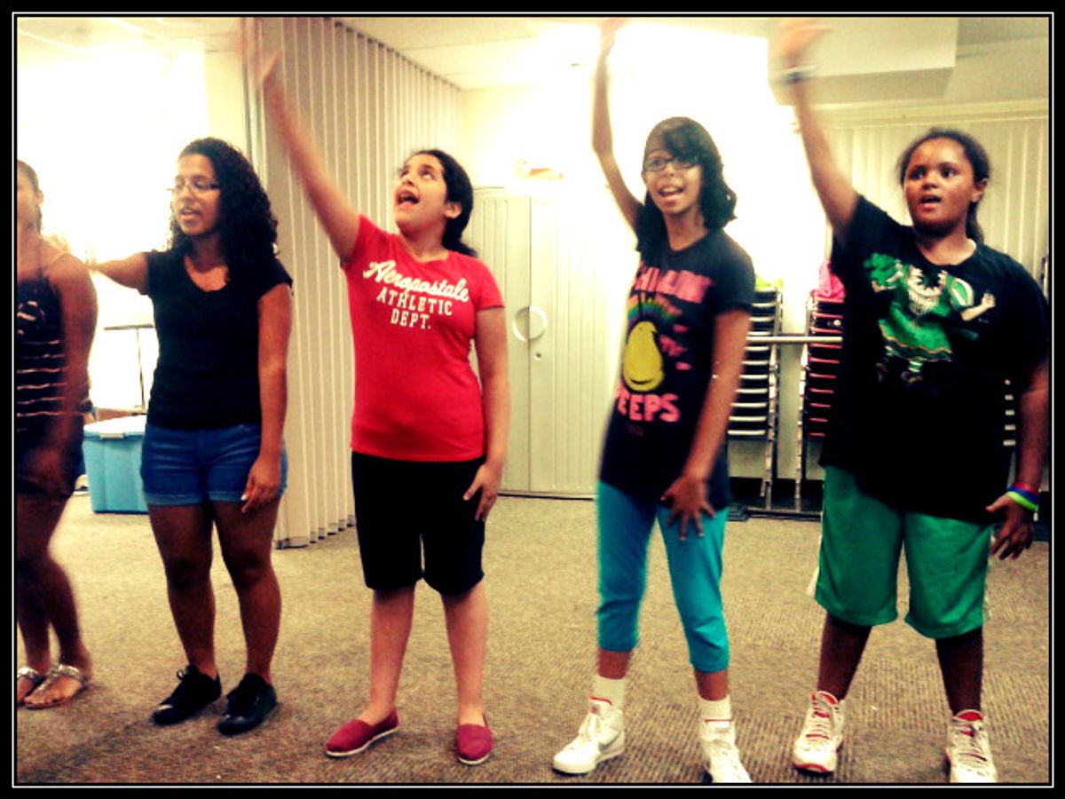 Our cast in rehearsal. Our cast in rehearsal.