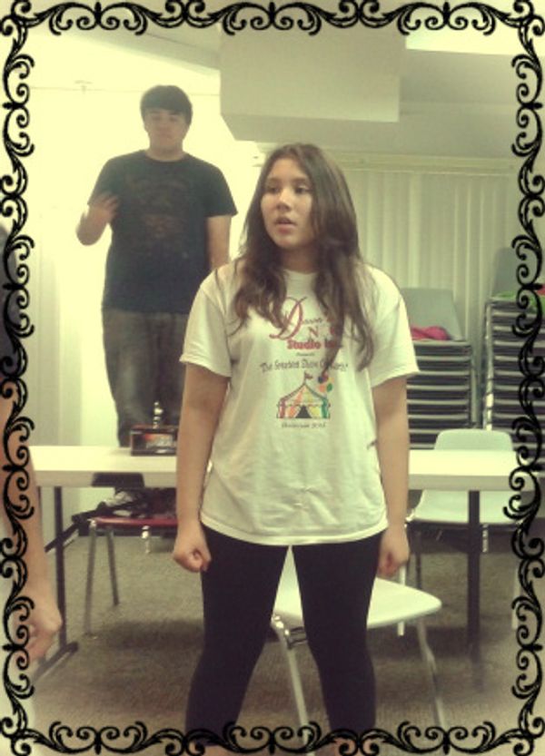 Our cast in rehearsal. 6