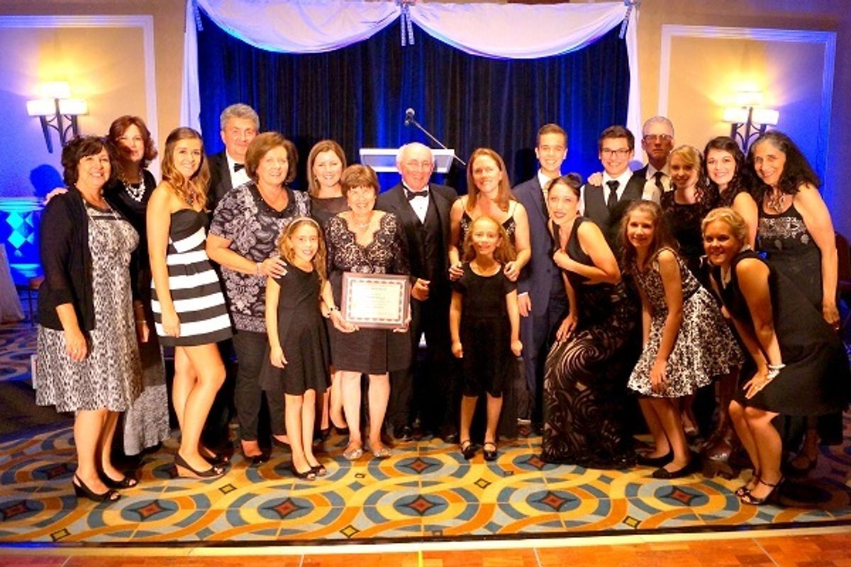 Just a few members of the current SKIT family on hand to celebrate Hall of Fame honors with their beloved director of 28 years, Carolyn B. Newman. Newman has been at the helm of Hunterdon County's ShowKids Invitational Theatre since the company's inception in 1986. And 170 Perry Award nominations later, is inducted into the NJACT Hall of Fame. Just a few members of the current SKIT family on hand to celebrate Hall of Fame honors with their beloved director of 28 years, Carolyn B. Newman. Newman has been at the helm of Hunterdon County's ShowKids Invitational Theatre since the company's inception in 1986. And 170 Perry Award nominations later, is inducted into the NJACT Hall of Fame.