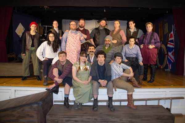 Frank Falisi of Freehold, NJ, and Roman Sohor of Old Bridge, NJ, as the villanous pirate, Black Stache and Mr. Smee in 