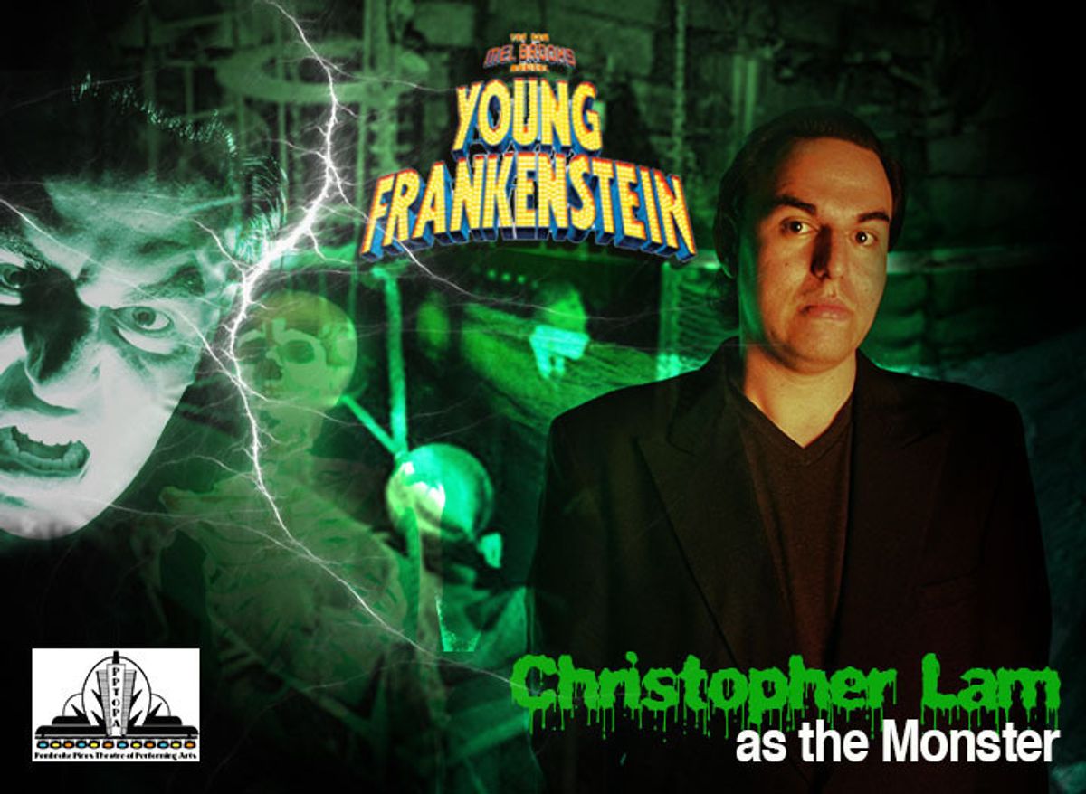 Christopher Lam as The Monster in Young Frankenstein at Pembroke Pines Theatre of the Performing Arts. Feb. 26th-Mar. 20th
https://www.facebook.com/events/1684557778488376/
#MonsterShowPPTOPA Christopher Lam as The Monster in Young Frankenstein at Pembroke Pines Theatre of the Performing Arts. Feb. 26th-Mar. 20th
https://www.facebook.com/events/1684557778488376/
#MonsterShowPPTOPA