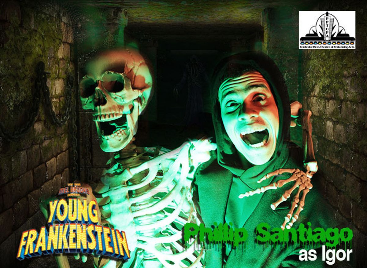 Phillip Santiago as Igor in Young Frankenstein at Pembroke Pines Theatre of the Performing Arts. Feb. 26th-Mar. 20th
https://www.facebook.com/events/1684557778488376/
#MonsterShowPPTOPA Phillip Santiago as Igor in Young Frankenstein at Pembroke Pines Theatre of the Performing Arts. Feb. 26th-Mar. 20th
https://www.facebook.com/events/1684557778488376/
#MonsterShowPPTOPA