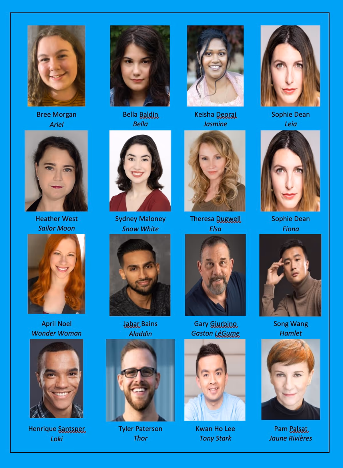 Here's our Talented Cast & Creative Team (2) Here's our Talented Cast & Creative Team (2)