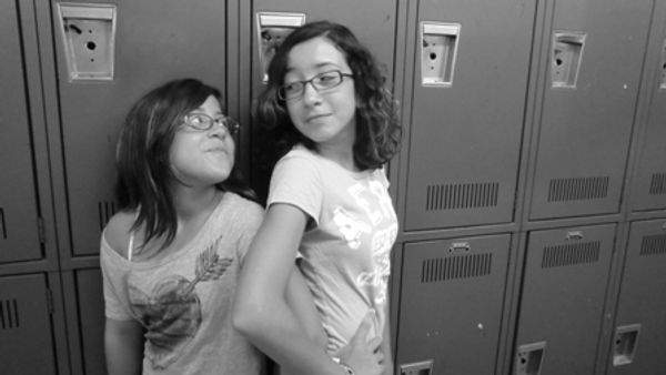 Sisters in real life, Aliza & Sophia Abraham, play ensemble cast members. 14