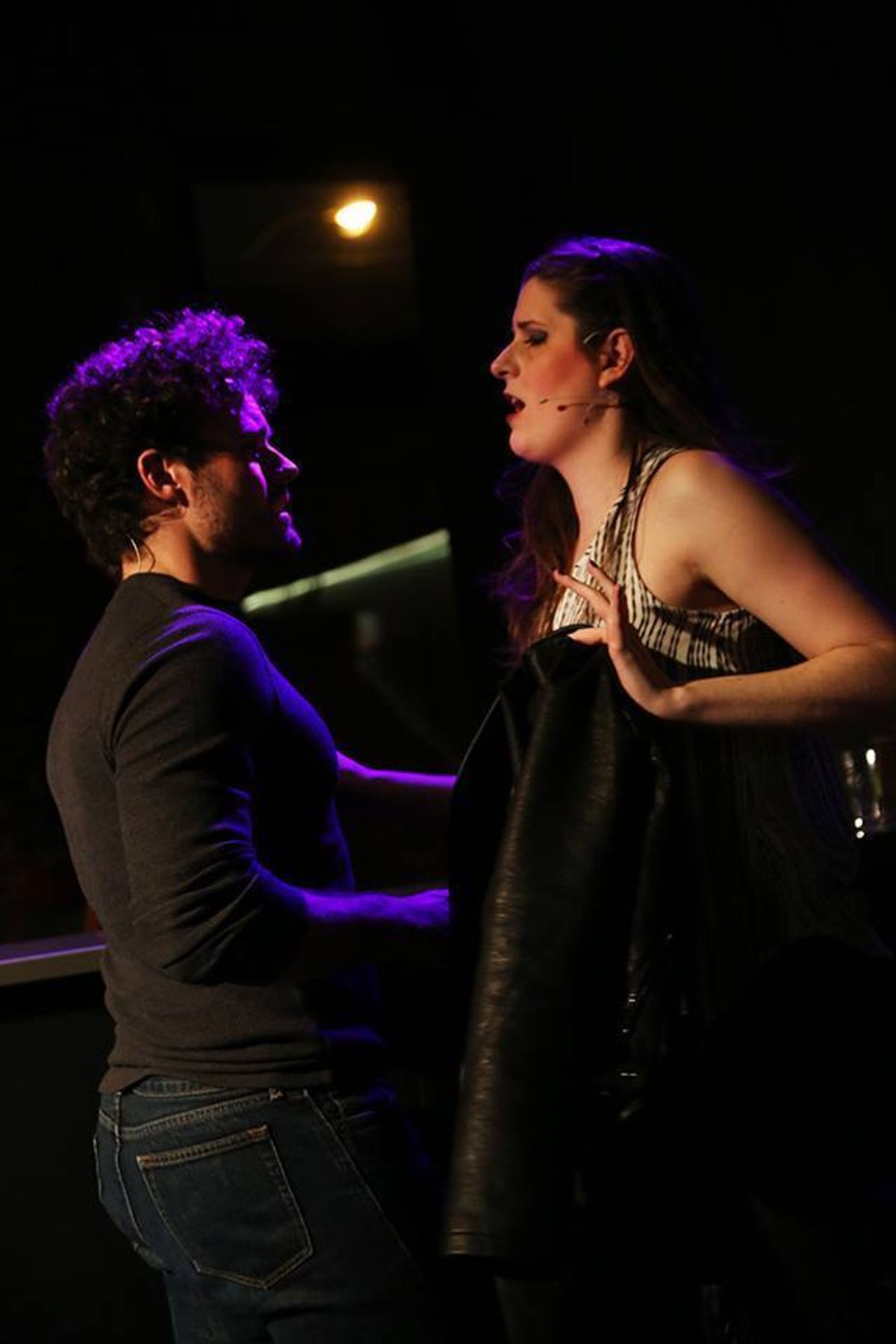 Sarah Hinzman and Zander Morales as Sara and Tom. Sarah Hinzman and Zander Morales as Sara and Tom.