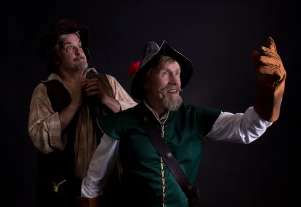 From left to right: Chris Finetti (Sancho Panza) and Richard Howarter (Cervantes/Quijana/Don Quixote) star in the Ghostlight Theatre Ensemble production of "Man of La Mancha," opening July 13, 2018 at the Theatre at Edna Hill in Brentwood, CA, running through July 22, 2018. Tickets are available at www.ghostlightte.org.  10