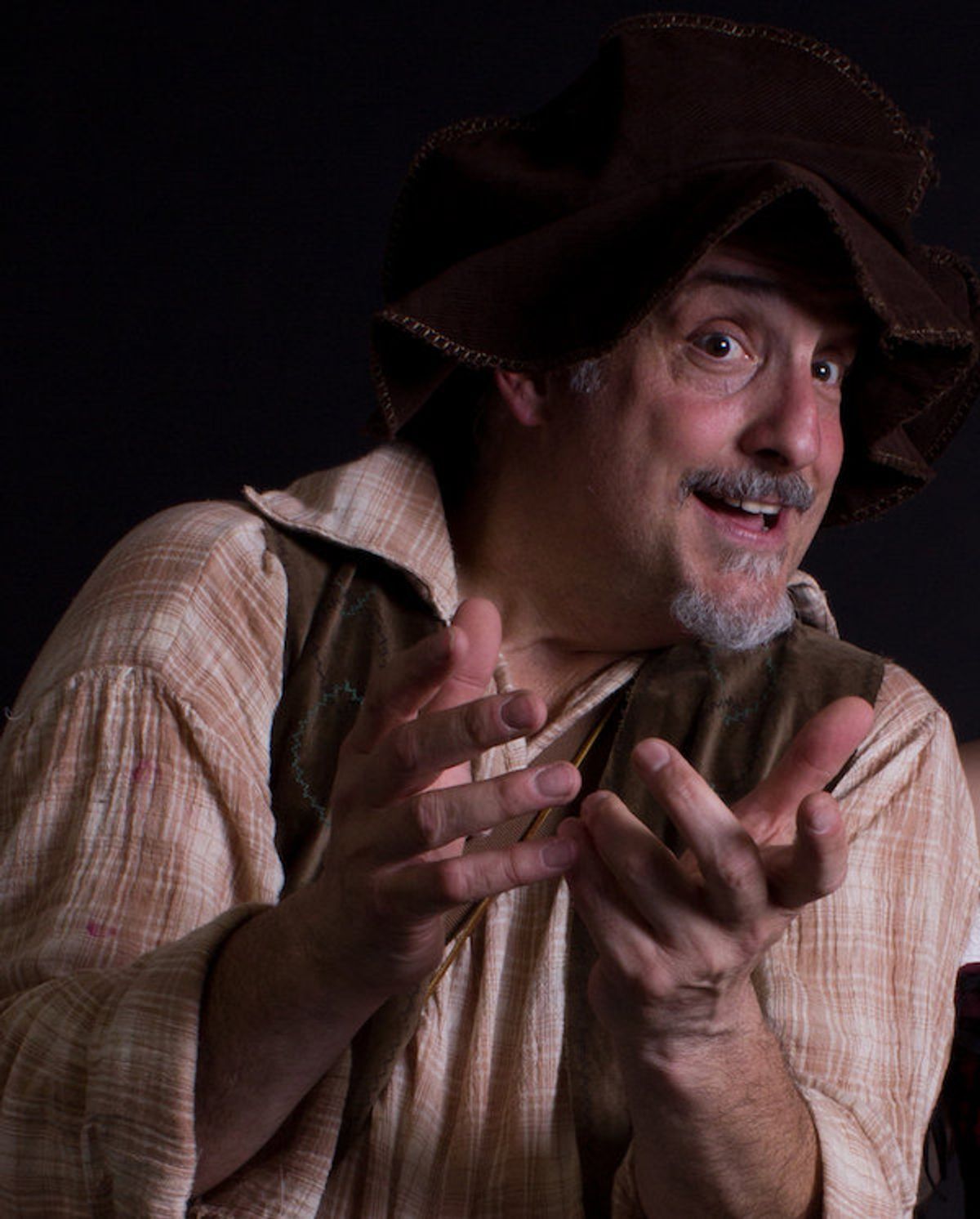 Chris Finetti (Sancho Panza) in the Ghostlight Theatre Ensemble production of "Man of La Mancha," opening July 13, 2018 at the Theatre at Edna Hill in Brentwood, CA, running through July 22, 2018. Tickets are available at www.ghostlightte.org. Chris Finetti (Sancho Panza) in the Ghostlight Theatre Ensemble production of "Man of La Mancha," opening July 13, 2018 at the Theatre at Edna Hill in Brentwood, CA, running through July 22, 2018. Tickets are available at www.ghostlightte.org.