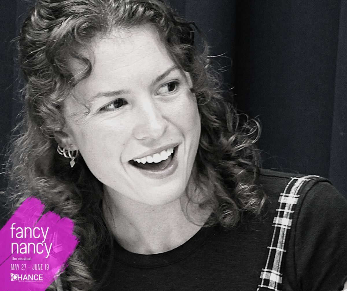 Emily Abeles at their first readthru of "Fancy Nancy, The Musical" Set to run May 27 - June 19, 2022 at the Bette Aitken theater arts Center, this TYA musical adaptation of the wildly popular book series returns by popular demand. 
