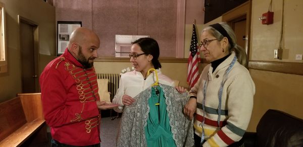 Lend Me A Tenor cast members in rehearsal and costume fittings! 1