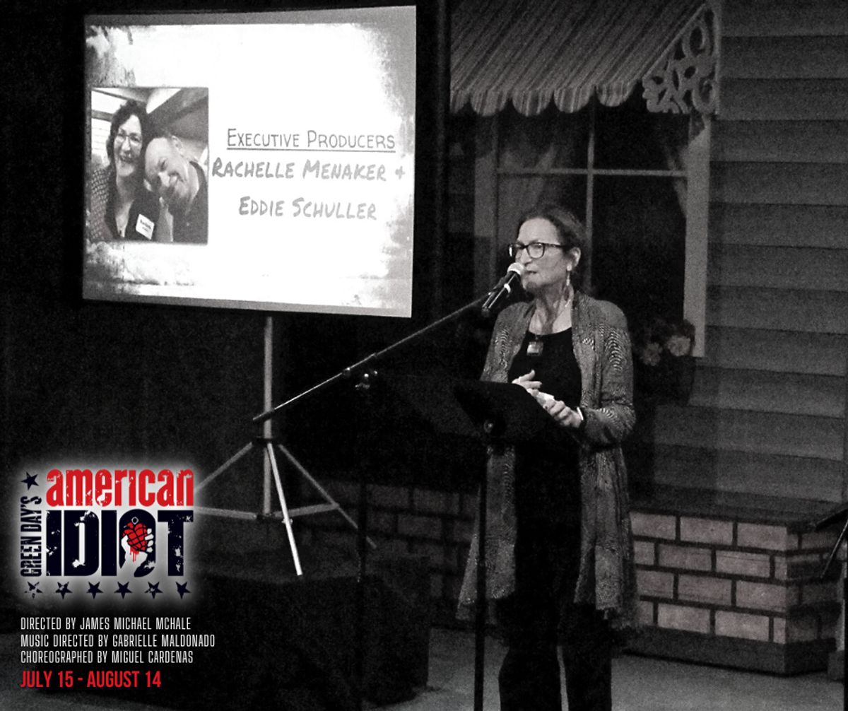 Executive Producer Rachelle Menaker at the "Green Day's American Idiot" Design Preview Party on June 6, 2022. 