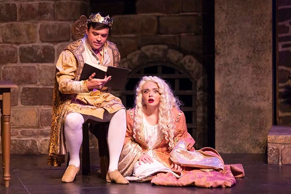 John Walker as "Prince Dauntless" and Autumn Fuller as "Princess Winnifred." Photo by Porfirio Solorzano.
