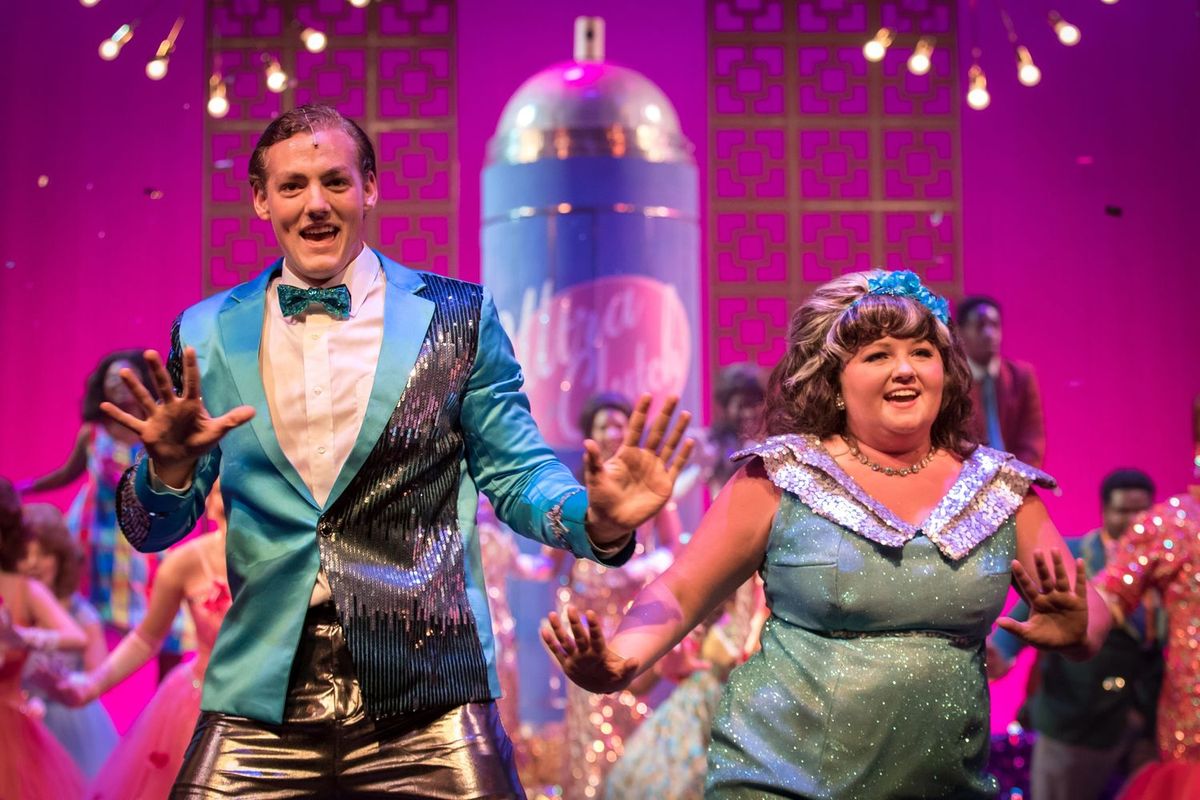 Timothy Marsh (l) as Link Larson and Erica Peninger portrays Stacy Turnblad, the ever-positive voice for social change and dancing her way into popularity, in the Theatre Memphis musical production of Hairspray in the Lohrey Theatre, June 7 ? 30, 2019. Timothy Marsh (l) as Link Larson and Erica Peninger portrays Stacy Turnblad, the ever-positive voice for social change and dancing her way into popularity, in the Theatre Memphis musical production of Hairspray in the Lohrey Theatre, June 7 ? 30, 2019.