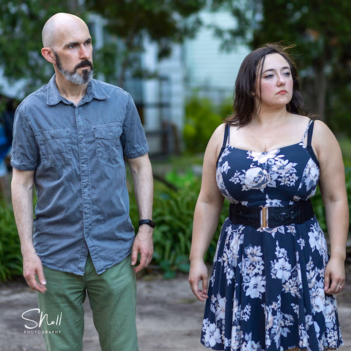 Leonato and Donna Gianna watch the  wedding of Hero and Claudio rapidly break down.