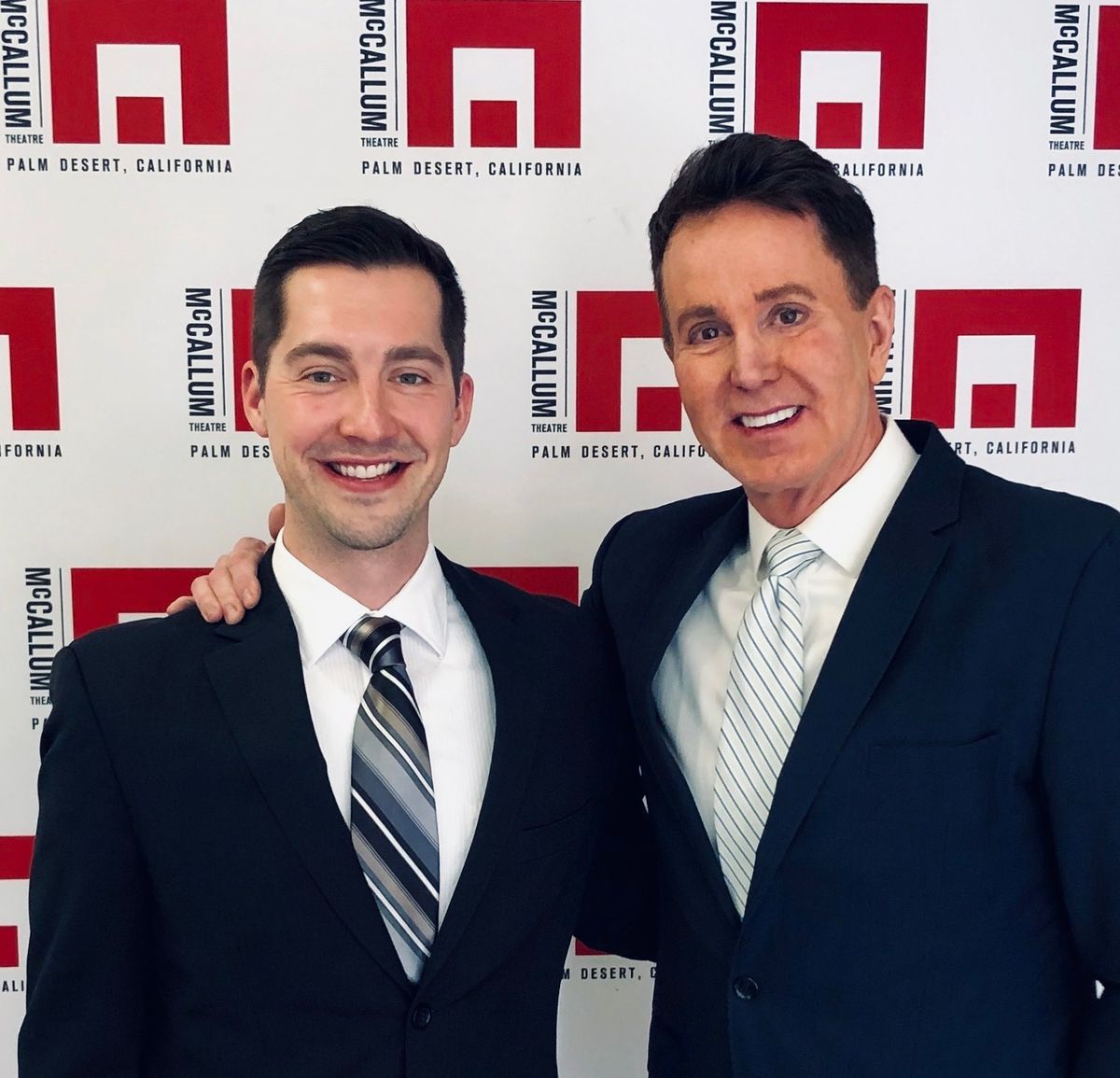 Davis Gaines and John Olearchick at ?Remembering Carol: A Tribute to Carol Channing? at the McCallum Theatre in Palm Desert, California on March 23rd, 2019.
