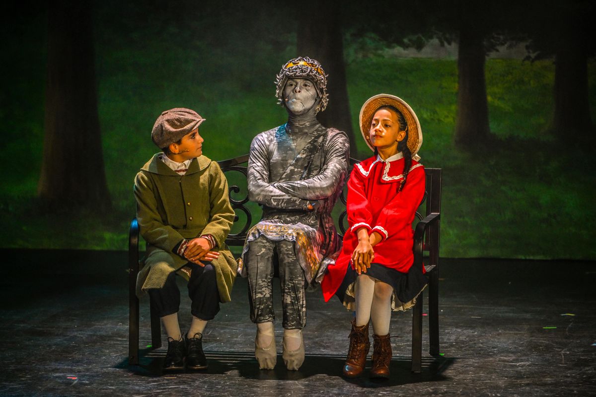 (Left to right) Nate Colton, Samuel Colina, Victoria Vasquez in Slow Burn Theater Company?s MARY POPPINS (Left to right) Nate Colton, Samuel Colina, Victoria Vasquez in Slow Burn Theater Company?s MARY POPPINS