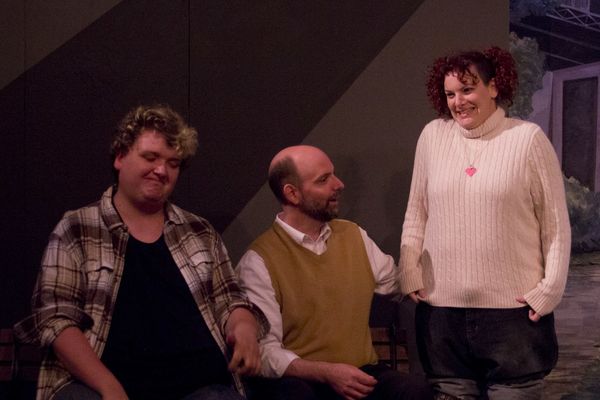 From the left: Adam Cormier as Tom, Steven Siemiatkoski as Greg and Jill Luberto as Sylvia. 3