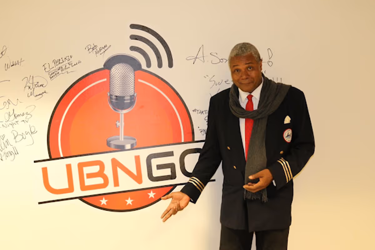THE STUDIO WHERE IT HAPPENS!: Darryl Maximilian Robinson arrives at UBNGO Studio in Burbank to make his April 18, 2022 4th appearance with Host Ron Brewington on 'The Actor's Choice.' Photo by JL Watt.