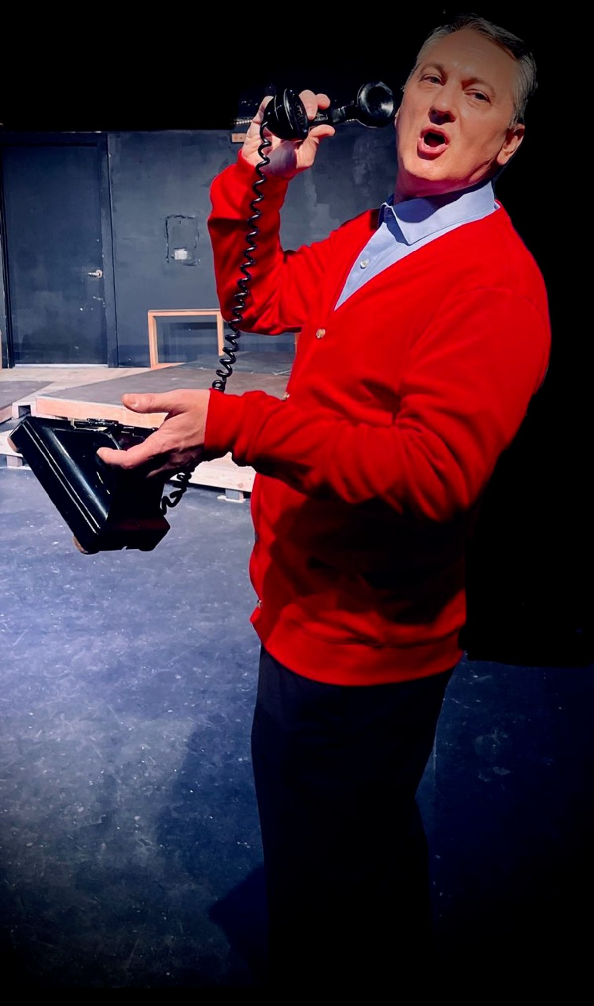 Boolie (Vince Tortorice) on the phone with Miss Daisy