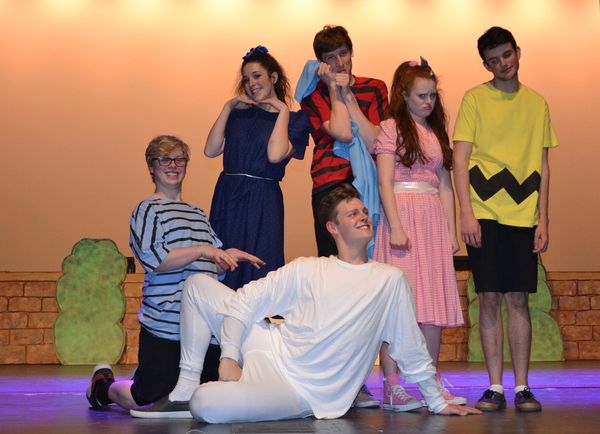 Cast of "You're A Good Man, Charlie Brown"
Featuring: Jeffrey Robison, Katie Swaney, Nic Nightingale, Maxwell Brindle, Dustyn Evans, and Elyse Haskell 1