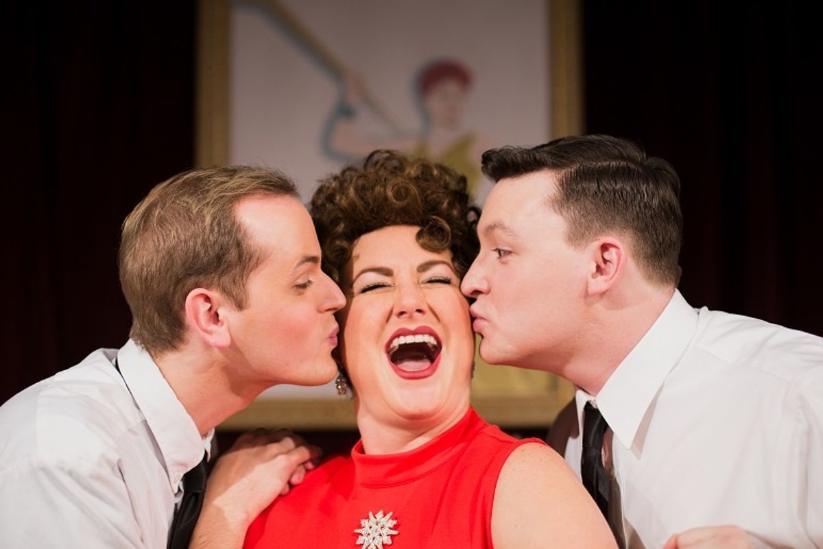 Collin Carver, Amy Jo Halliday (Ethel Merman) and Will Shindler
Photo by Katie Dessin