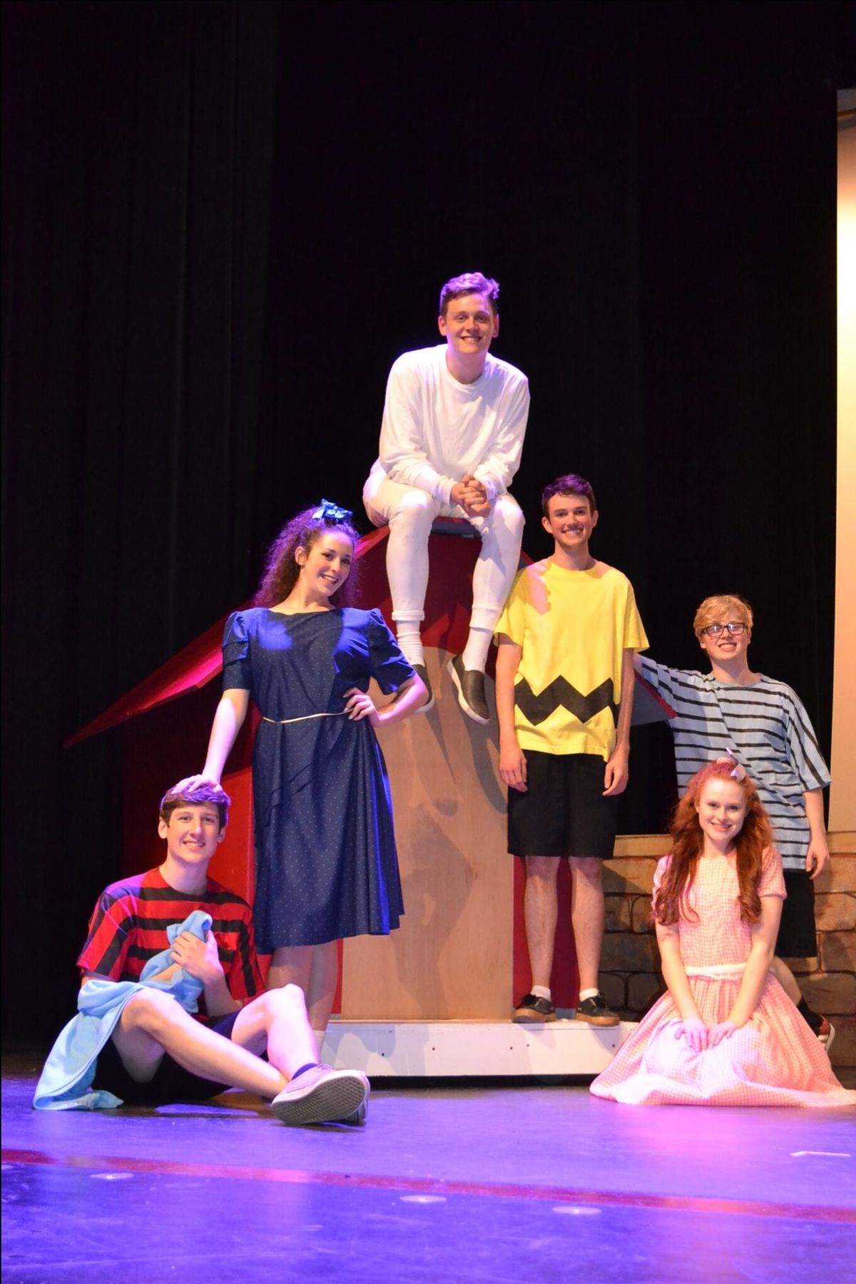 The cast of "You're A Good Man, Charlie Brown" The cast of "You're A Good Man, Charlie Brown"