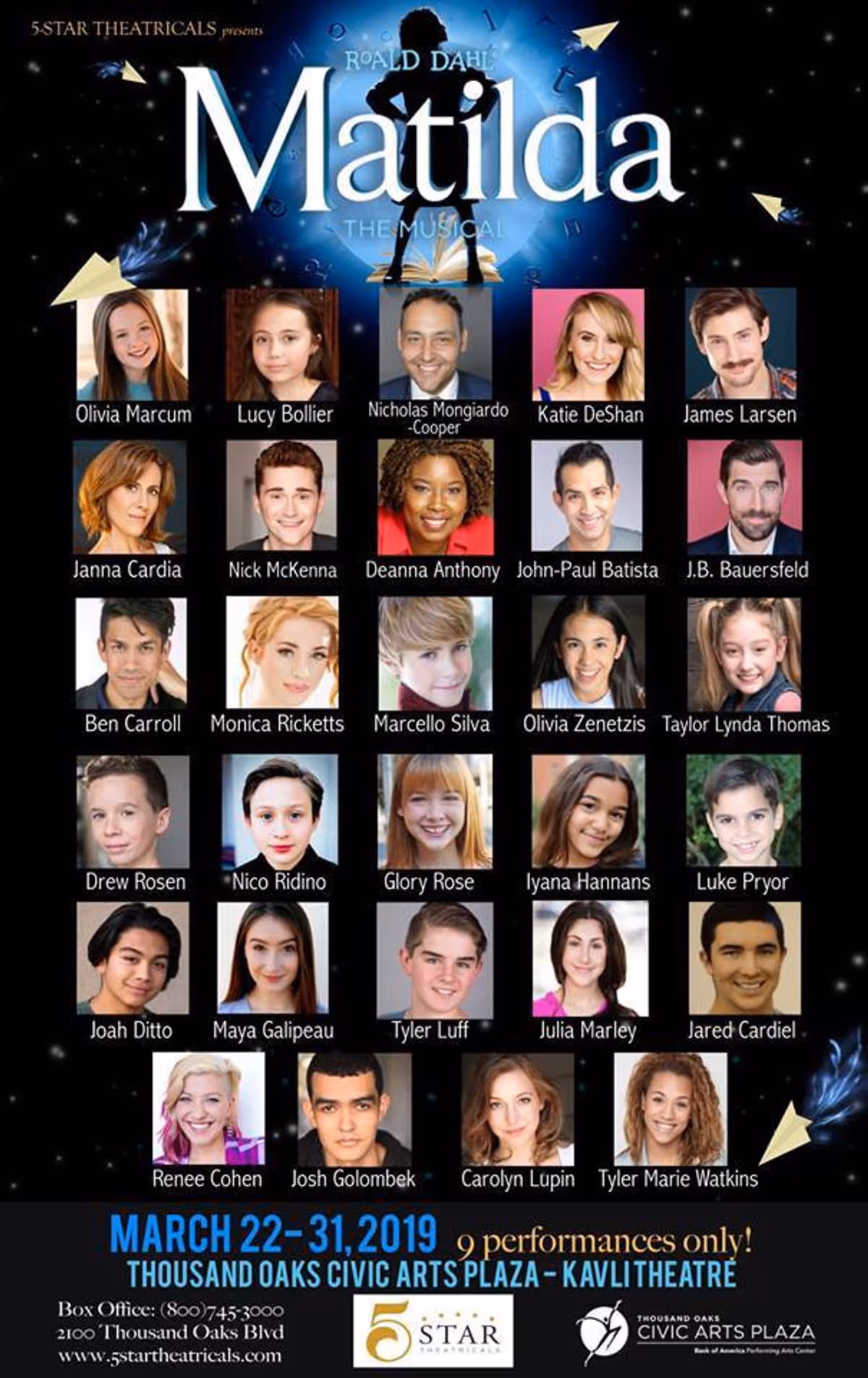 Here is the full cast of our up coming show: "Matilda The Musical"!!! Here is the full cast of our up coming show: "Matilda The Musical"!!!