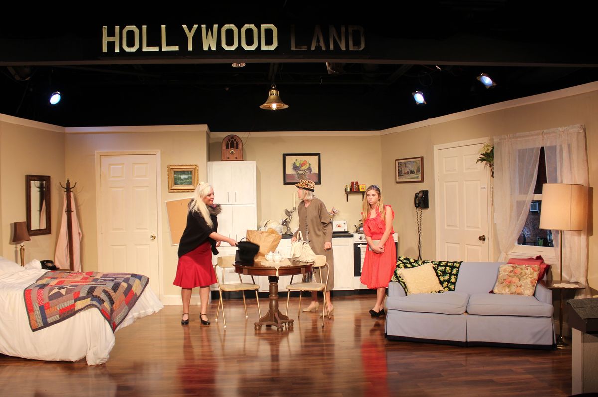 Three generations of women based on the biography written by Carol Burnett "One More Time" Nanny (Leslie Sanderson) Louise (Louise Cornetta) and Helen (Olivia Rodriguez pictured (photo credit Tom Hall)