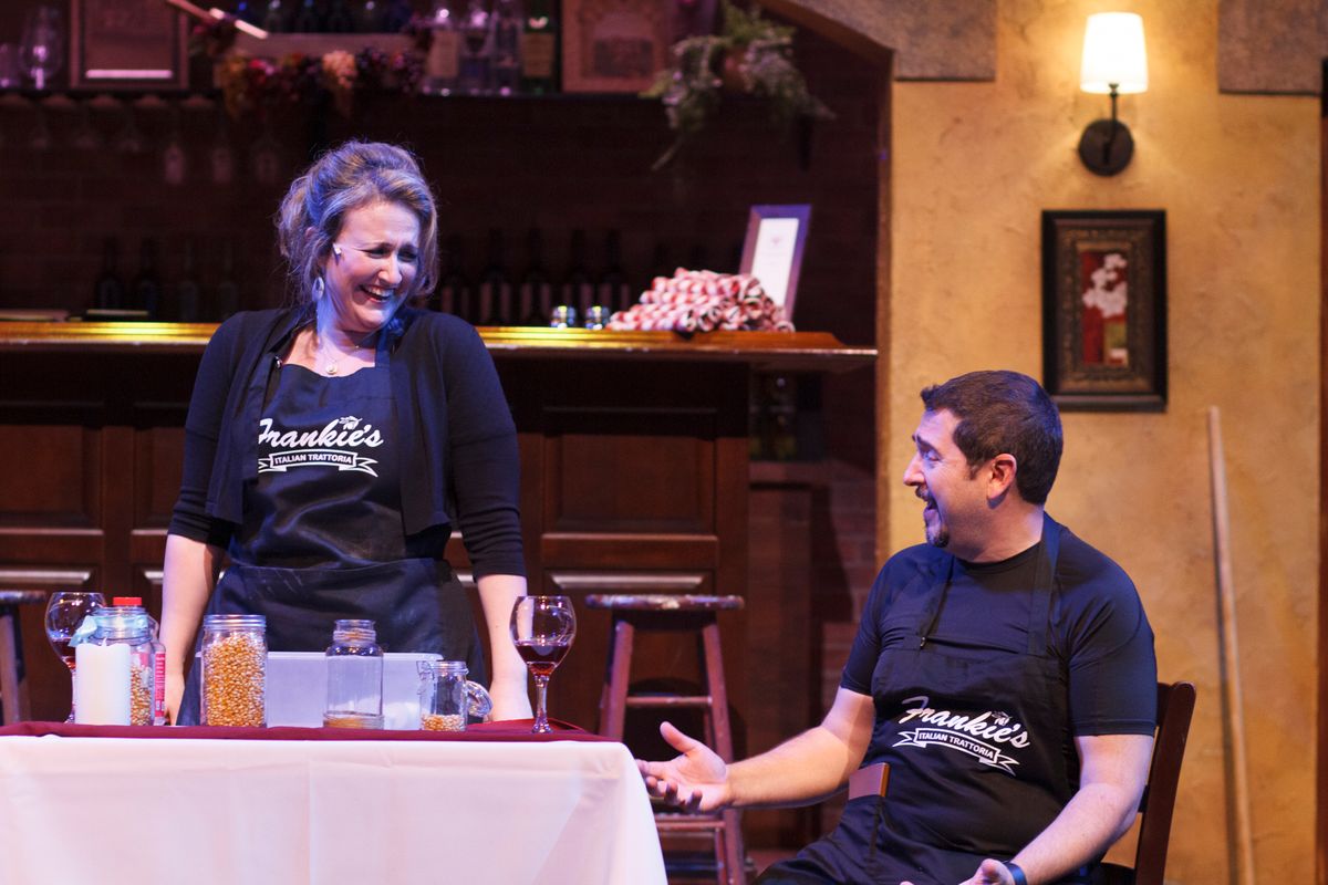 The Last Wide Open is brought to life by Rebecca Shor and Ethan Butler as a young waitress and Italian immigrant who are the unlikely couple at the center of this unconventional romantic musical comedy by Audrey Cefaly. Photo by Gillian Mariner Gordon.