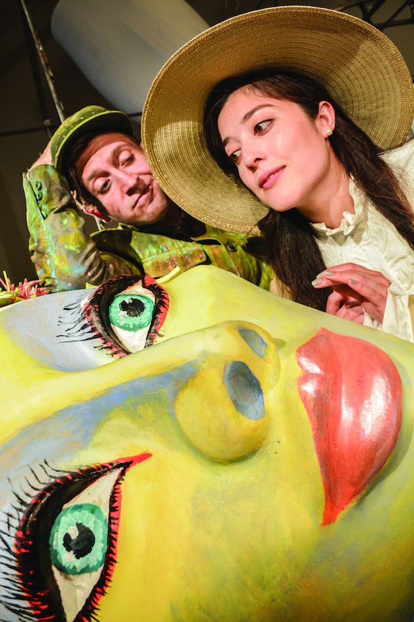 Sam Stoker (Jim Vadala), Lady Rose (Justine Davis), and The Good Fairy. Photo by Jerry Mouawad.
 1